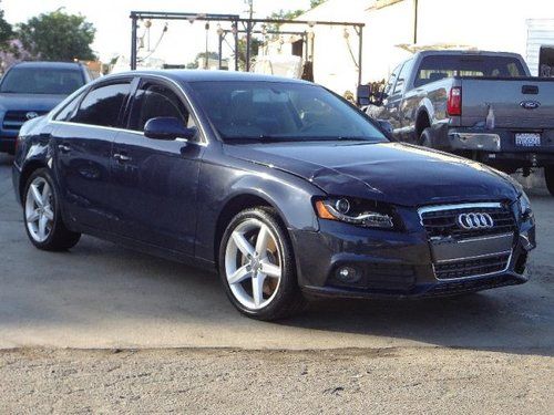 2012 audi a4 2.0t sedan quattro tiptronic damaged fixer runs! only 24k miles!!