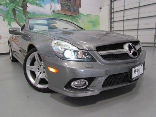 2009 mercedes sl-550 gray/black,31k only,sport pckg,amg pkg,loaded,like new !!