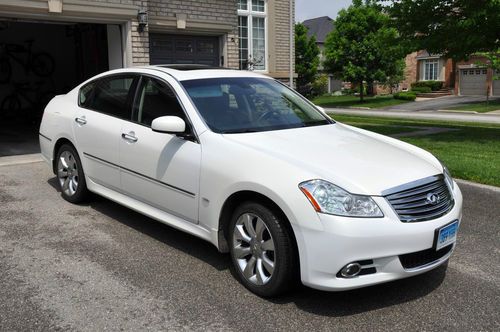 2008 infiniti m35x, white / black, 39175 miles