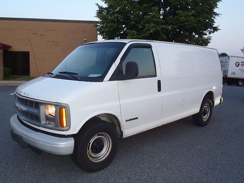 1999 chevy express 3500 van cargo low miles runs and drives strong