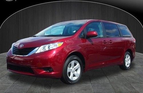 2012 toyota sienna red pearl used automatic cruise control 7 passenger mini van