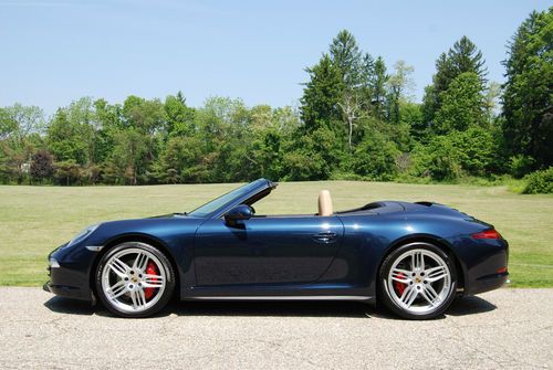 2013 porsche 911 carrera 4s cabriolet - only 52 miles, sport chrono, nav -