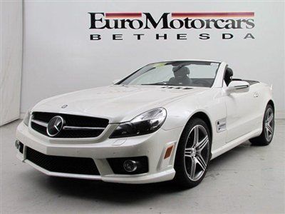 Certified cpo sl63 distronic pano diamond white black leather used convertible