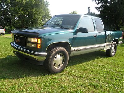 97 1500 gmc extended cab runs great no reserve 4x4 awd 4 wheel drive non smoker