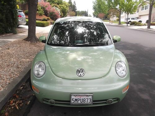 2001 volkswagen beetle gls tdi turbo diesel light green 170k miles no reserve