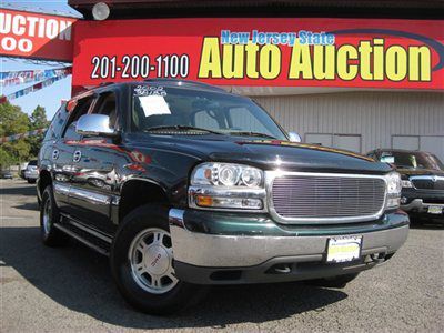 2002 gmc yukon slt carfax certified low reserve leather sunroof 3rd row seating