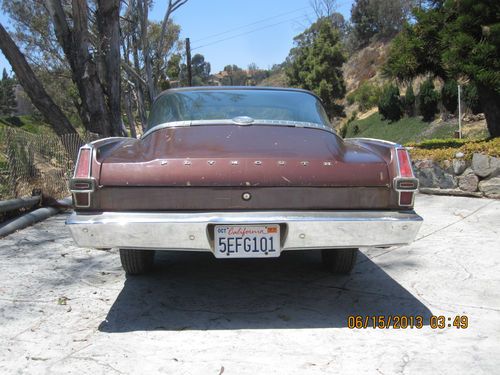 1966 plymouth barracuda fastback original v8 auto no reserve