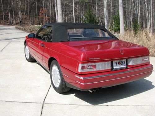 1993 cadillac allante base convertible northstar engine,51,800mi,clear autocheck