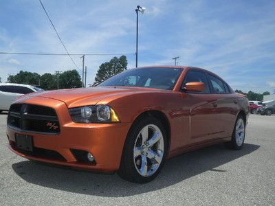 Orange black leather r/t 5.7l v8  hemi sunroof spoiler 1 owner low miles