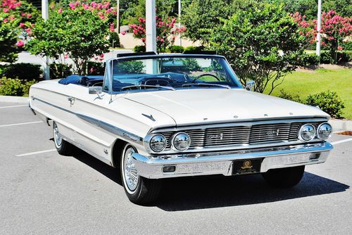 Absluetly stunning 1964 ford galaxie xl 500 convertible 390 v-8 buckets console