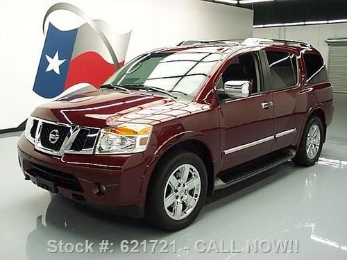 2010 nissan armada platinum sunroof nav dvd 20" wheels! texas direct auto