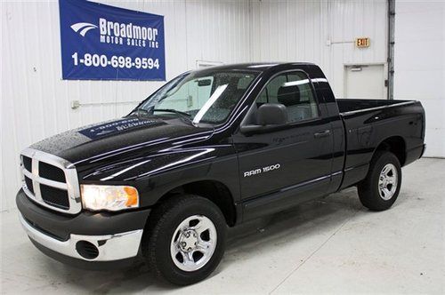 2004 dodge ram 1500 st 2wd work truck chrome manual bed black serviced pickup