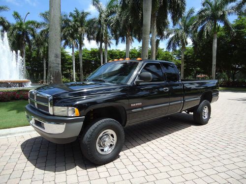 1999 dodge ram 2500 cummins 4x4 laramie ext cab black mbrp turbo diesel 24v