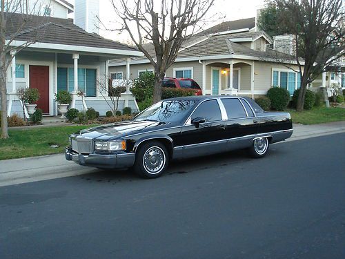 1993 cadillac fleetwood brougham like new!!!!! black on black!!! new motor&amp;trans