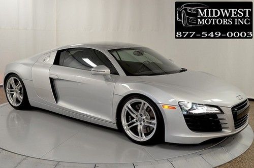 2008 08 audi r8 silver navigation premium pkg bang olufsen