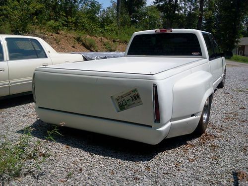 1998 Chevy 3500 Dually Crew Cab Cadillac Conversion Bagged Air Ride Shaved, image 6