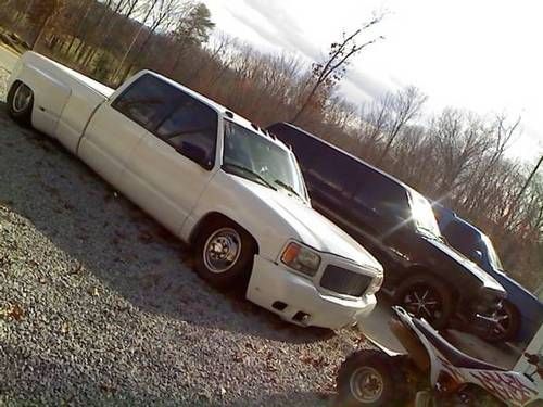 1998 Chevy 3500 Dually Crew Cab Cadillac Conversion Bagged Air Ride Shaved, image 18