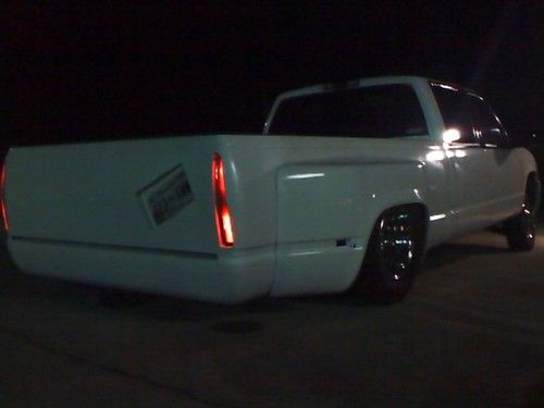 1998 Chevy 3500 Dually Crew Cab Cadillac Conversion Bagged Air Ride Shaved, image 19