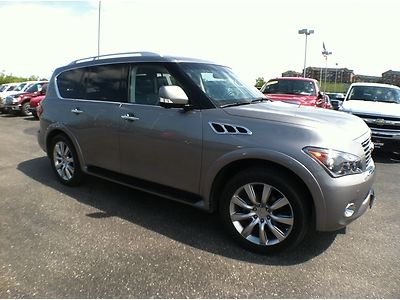 2012 infiniti qx-56 / 4x4 / dual dvds / navigation / heated steering / loaded