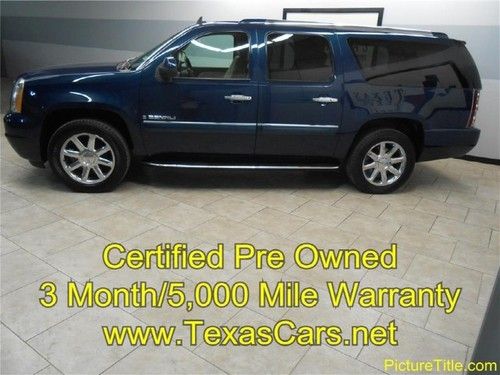 07 denali xl all wheel drive gps navi leather tv dvd 20 wheels warranty finance