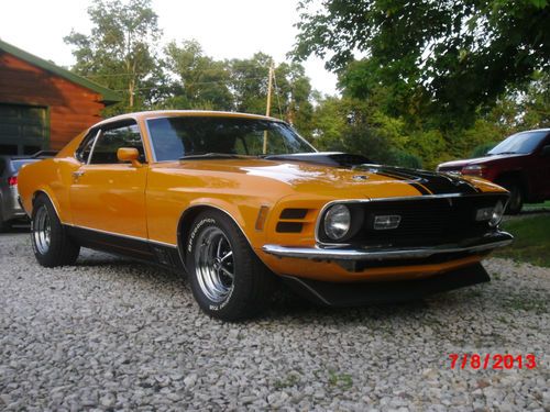 70 mach 1 gragger orange m code fastback