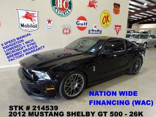 2012 mustang shelby gt500,6 speed trans,lowered,nav,lth,shaker 500,sync,26k!!