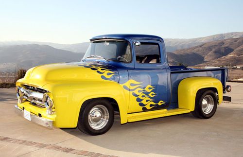 1956 ford f-100 custom pickup truck, total restoration, tasteful improvements