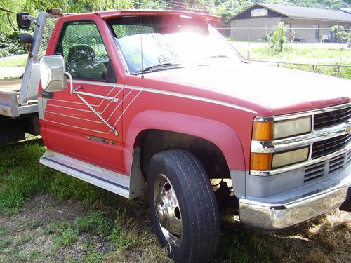 1995 chevrolet 3500hd rollback car hauler tow truck