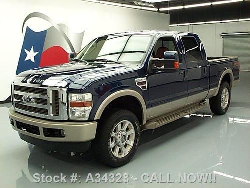 2009 ford f-250 king ranch diesel 4x4 rear cam 20's 50k texas direct auto