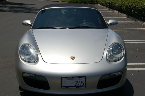 2005 arctic silver metallic porsche boxster base 5-speed manual