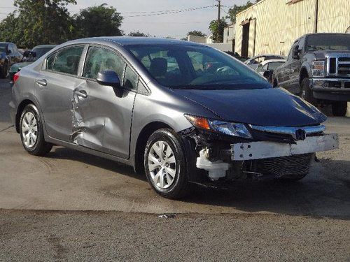 2012 honda civic damaged repairable rebuilder economical will not last!!!!