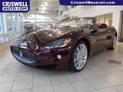 New 2014 maserati granturismo convertible sport bordeaux cuoio ferrari v8 loaded
