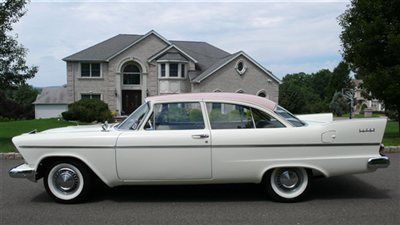 1958 plymouth savoy coupe only 20,767 miles gorgeous original car bellvedere