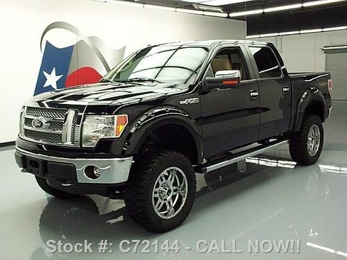 2011 ford f-150 lariat crew 4x4 lifted sunroof 20's 11k texas direct auto