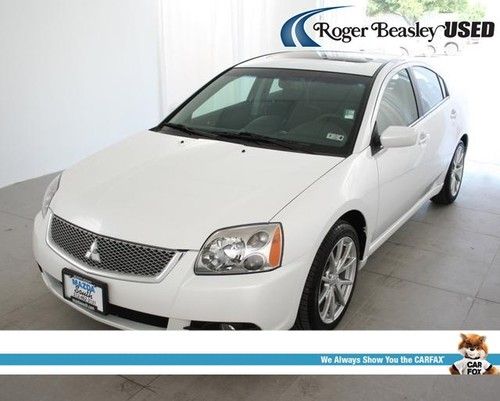 2012 mitsubishi galant se automatic non smoker white navigation abs aux input