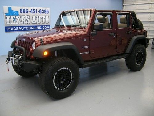 We finance!! 2010 jeep wrangler unlimited sport 4x4 hard top infinity texas auto