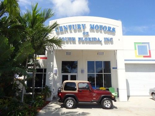2001 jeep wrangler sport 2dr removable hardtop 4.0l i6 4x4 4wd low mileage