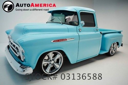 Like new 1957 chevy truck custom blue 350 small block autoamerica