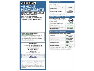 06 CE 7 Passenger 3.3L AM FM Stereo CD Player Power Steering 4 New Tires TOC, image 49