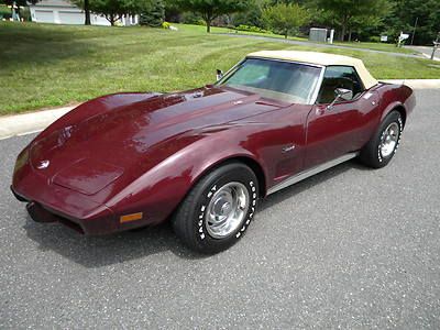 1975 corvette convertible, l82, 4 spd, mint, 100 pics, fresh restoration, 1974