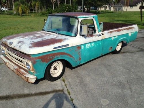 1962 f-100, f1, f100, ratrod, hotrod, shop truck, unibody, rat rod, hot rod