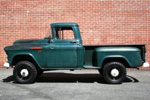 1957 Chev NAPCO Truck 3100 4WD 4X4 pickup 265 V8 TIM ALLEN celebrity owned TV, image 4