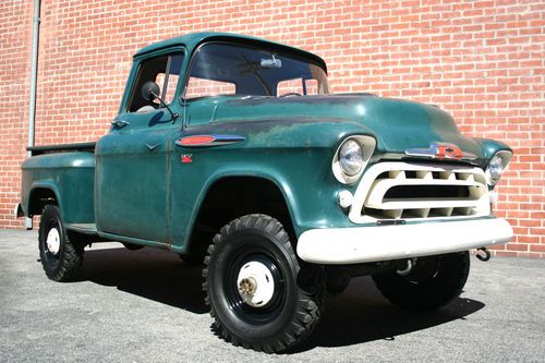 1957 Chev NAPCO Truck 3100 4WD 4X4 pickup 265 V8 TIM ALLEN celebrity owned TV, image 7
