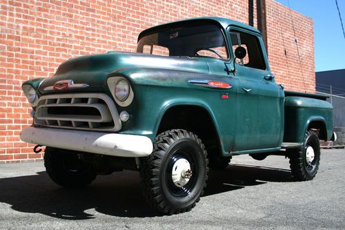 1957 Chev NAPCO Truck 3100 4WD 4X4 pickup 265 V8 TIM ALLEN celebrity owned TV, image 15