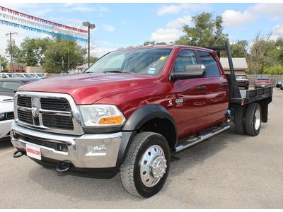 Slt 4x4 heavy duty cab &amp; chassis flat bed dually mp3 sirius xm uconnect hitch