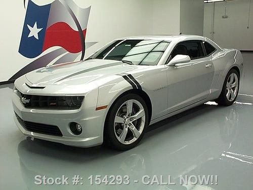 2010 chevy camaro 2ss rs htd leather sunroof 20's 43k! texas direct auto
