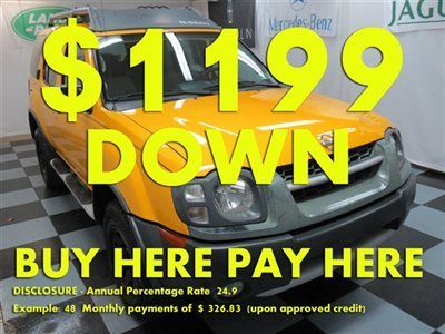 2002(02)xterra we finance bad credit! buy here pay here low down $1199 ez loan