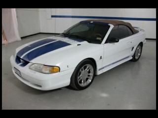 97 ford mustang convertible shelby gt, manual, supercharger, rare car, fast!!,