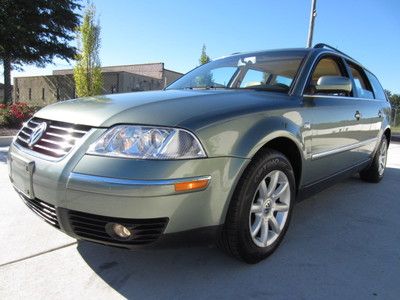 2004 vw passat wagon gls 5 speed 1-owner no accidents roof leather alloys clean!