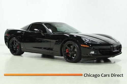 07 corvette c6 coupe auto 2lt z51 performance glass top black wheel rear spoiler